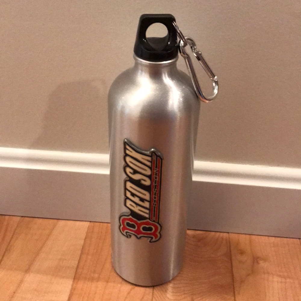Metal Boston Red Sox Water Bottle